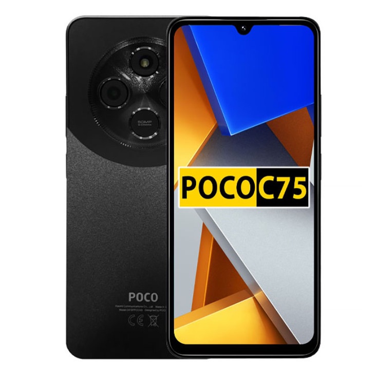 Smartphone Xiaomi POCO C75 NFC Dual SIM de 256GB8GB RAM de 6.88 50MP13MP - Preto