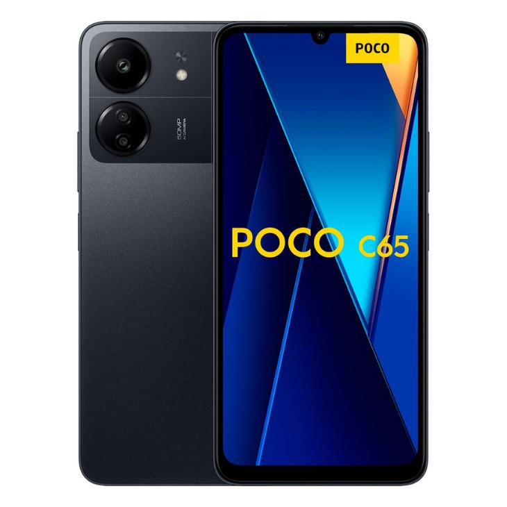 Smartphone Xiaomi Poco C65 Global 128GB 6GB RAM Dual SIM Tela 6.74 - Preto