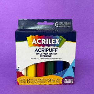 Tinta Acrilex Acripuff - Tinta para Tecido Expansível